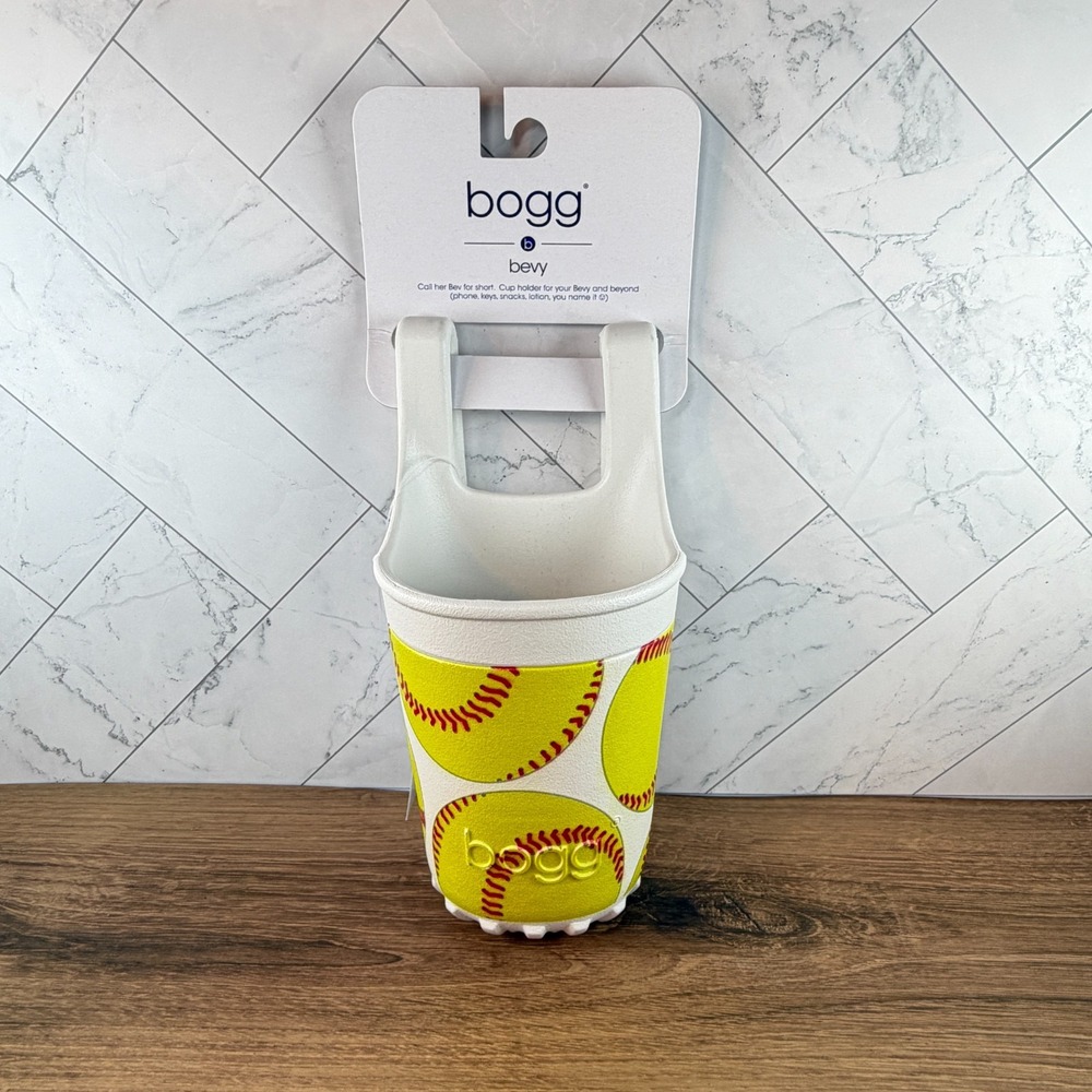 Bogg Bag Bevy Softball Theme Cup Holder for Drinks Keys Phone Snacks NWT
